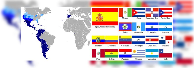 mapa paises hablan espanol mundo