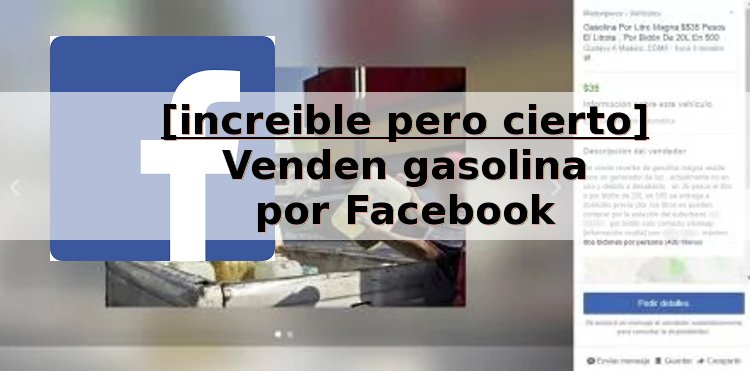 facebook venta gasolina