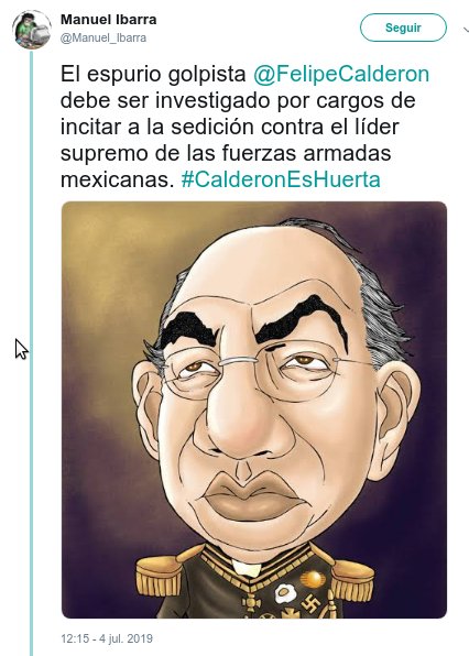 calderon debe ser investigado twitter crimenes humanidad